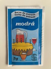 Modré práškové potravinářské barvivo, 5 g