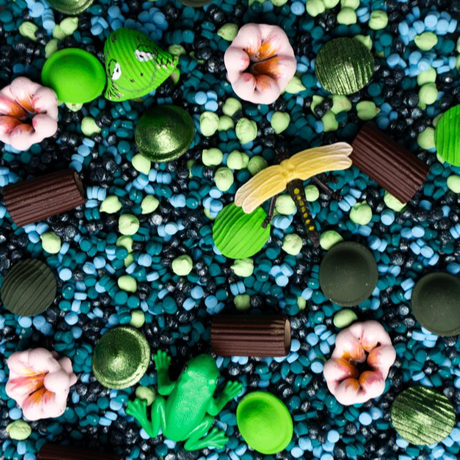 Rybník se žabkou a lekníny - 500g - kreativní mix