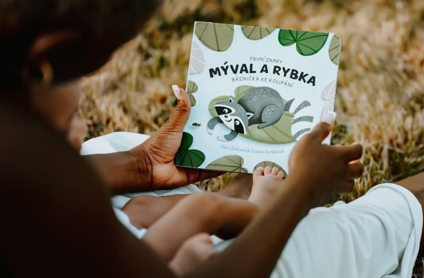 Kniha Mýval a rybka - znakování s miminky