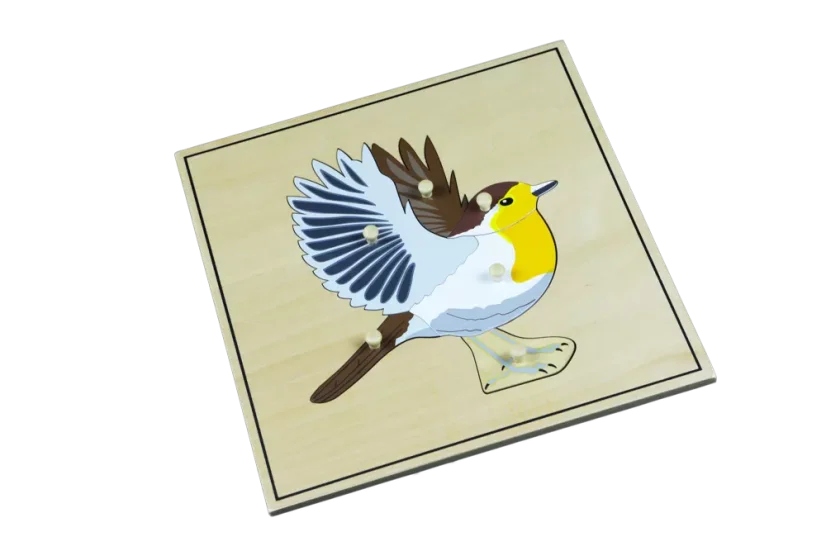 Puzzle s kostrou - pták