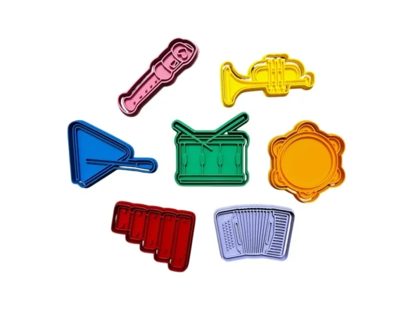 Sada tvořítek - Hudební nástroje (7ks)