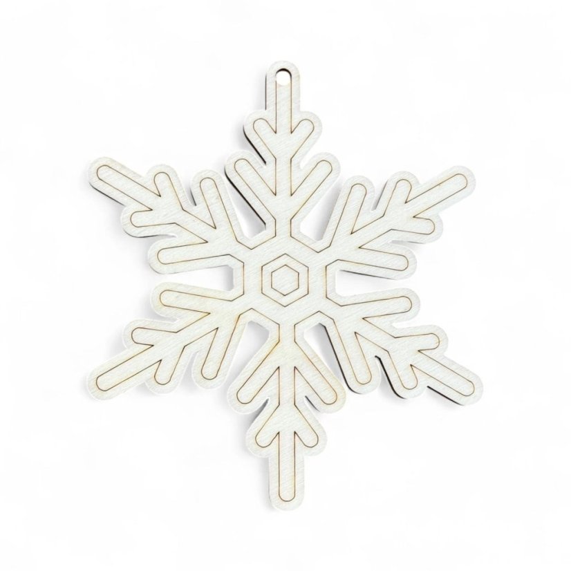 Omalovánka - Sněhová vločka