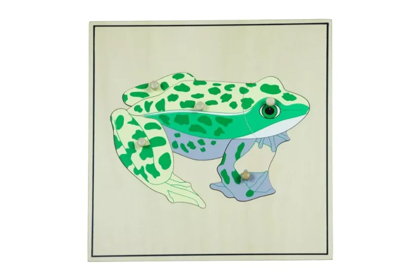 Puzzle s kostrou - žába