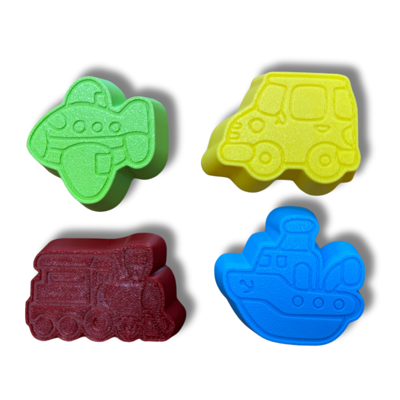 Bábovičky - Dopravní prostředky (4ks)