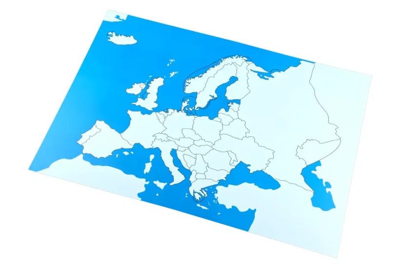 Kontrolní mapa - Evropa Nová - bez popisků