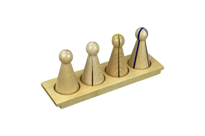 Velké zlomkové kuželky se stojanem