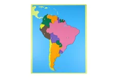 Puzzle - mapa Jižní Amerika - bez rámečku