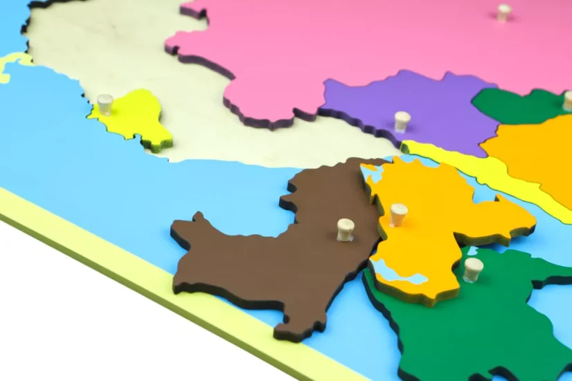 Puzzle - mapa Jižní Amerika - bez rámečku