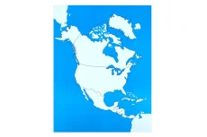 Kontrolní mapa - Severní Amerika Nová - bez popisků