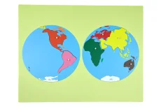 Puzzle - mapa světa - bez rámečku