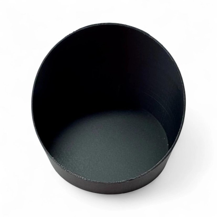 Tubus pro krmíka / papouna - zkosený - Barva: Černá