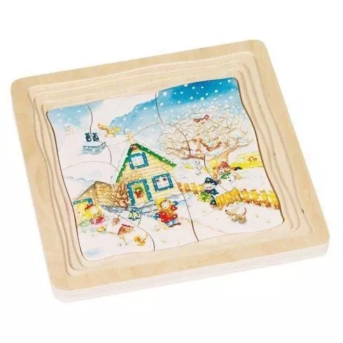 Vícevrstvé puzzle - Roční období