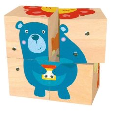 Puzzle - Kostky zvířata 6 ks