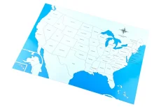 Kontrolní mapa - USA Nová - s popisky