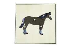 Puzzle s kostrou - kůň