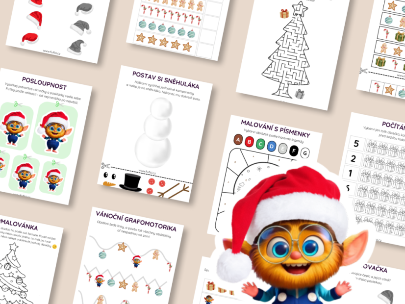 Vánoční soubor 10 aktivit + dopis pro Ježíška