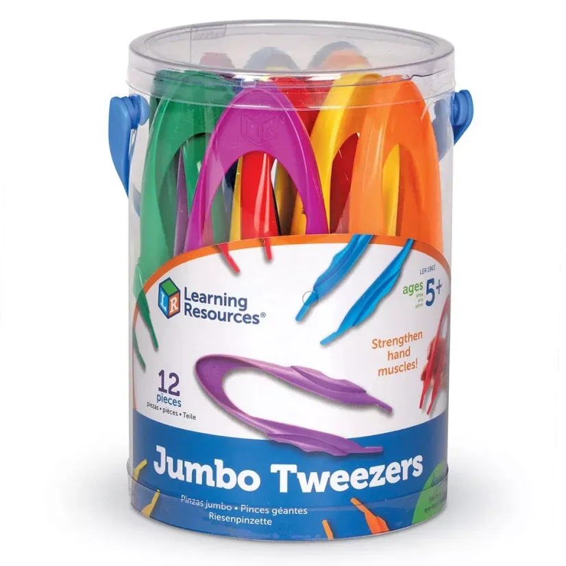 Learning Resources Barevné pinzety, 12 ks