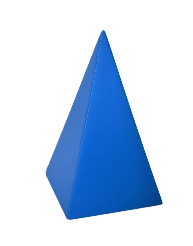 Moyo Montessori Geometrická tělesa s podstavci a krabicí