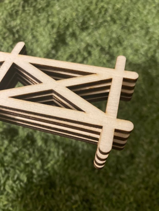 Dřevěný plot pro zvířátka 1ks