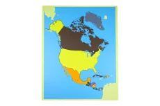 Puzzle - mapa Severní Amerika - bez rámečku