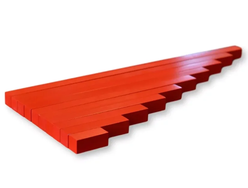 Červené tyče - zmenšená verze