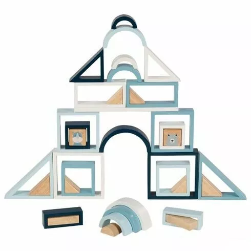 Goki Stavebnice - pastelově modrá