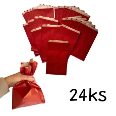 Adventní pytlíčky - sada 24ks - papírové