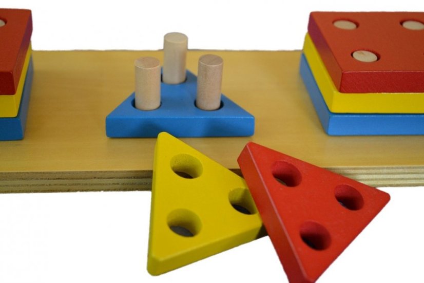 Barevné geometrické tvary - třídění