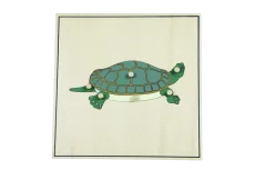 Puzzle s kostrou - želva