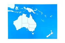 Kontrolní mapa - Australie Nová - bez popisků