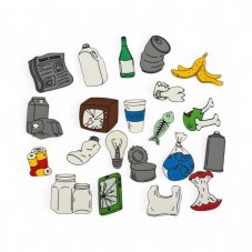 Miniatury - Odpadky mix 21ks