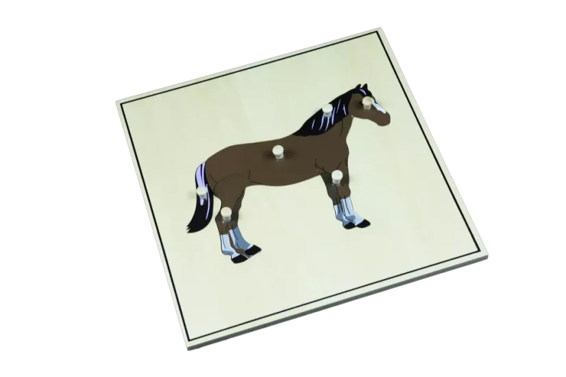 Puzzle s kostrou - kůň