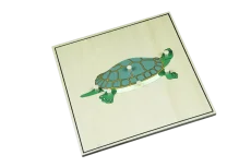 Puzzle s kostrou - želva