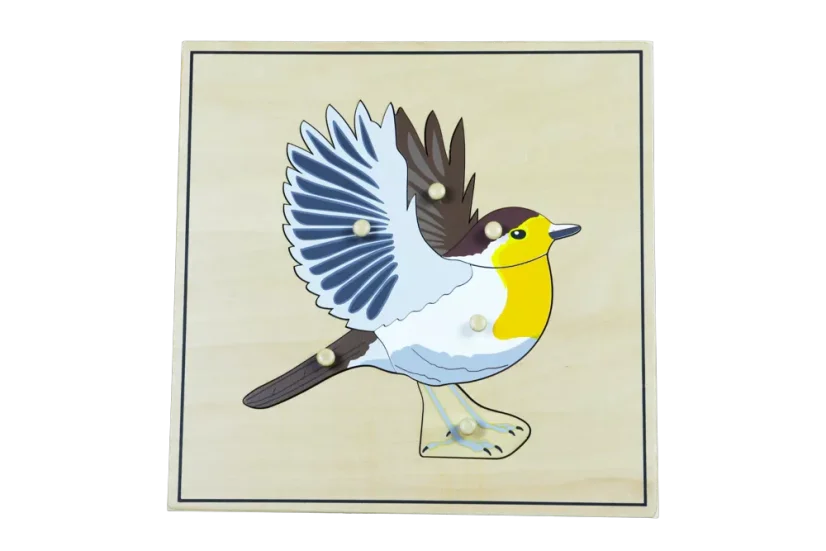 Puzzle s kostrou - pták