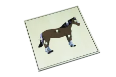 Puzzle s kostrou - kůň