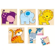 Puzzle a pexeso - Divoká zvířátka