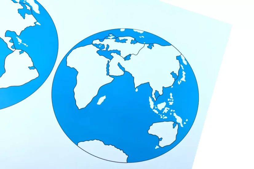 Kontrolní mapa - světa Nová - bez popisků