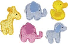 Textilní chrastítko do ruky - zvířátko