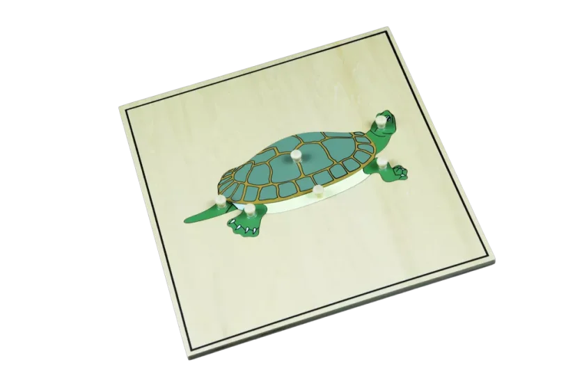 Puzzle s kostrou - želva