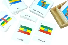 Vlajky Afriky - třísložkové karty