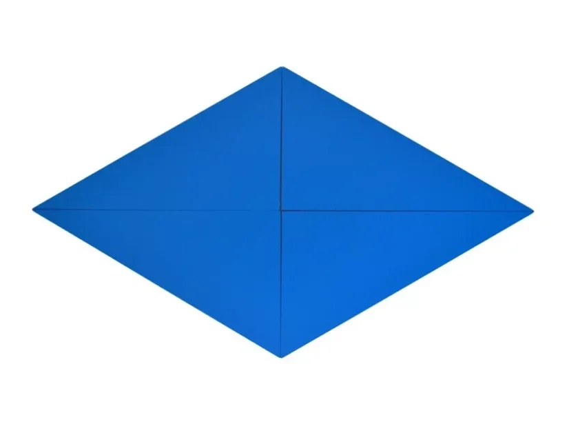 Krabička s modrými trojúhelníky