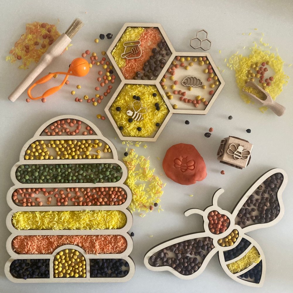 Sensory play - včelky - Jellystone Designs