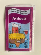 Fialové práškové potravinářské barvivo, 5 g