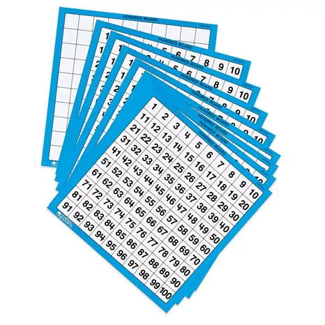 Stovková tabulka - sada 10 ks