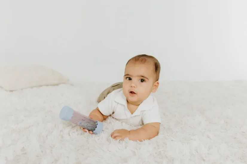 Baby senzorická lahev - zelená