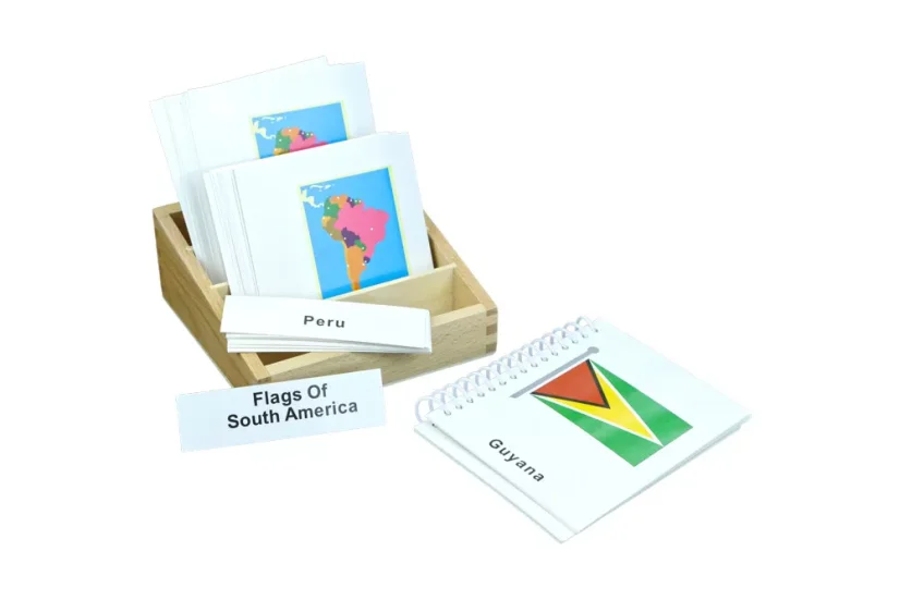 Vlajky Jižní Ameriky - třísložkové karty