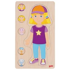 Goki Vrstvené puzzle dívka