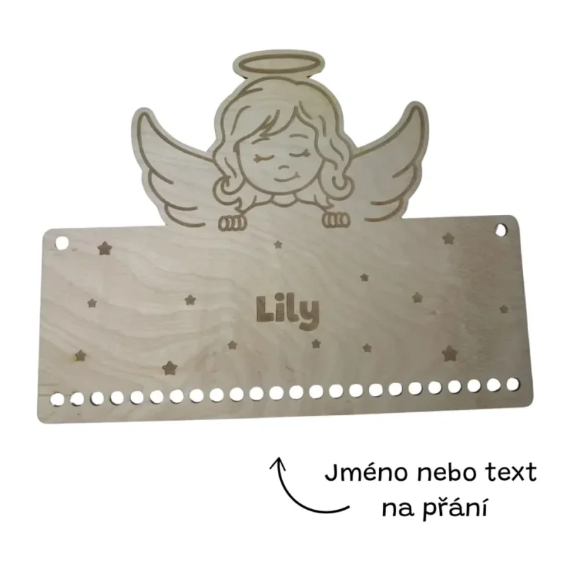 Personalizovaný adventní kalendář - Andílek