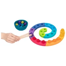 Třídění vlněných míčků - Spirála