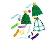 Vánoční strom - razítko a obtiskávátka (16ks)